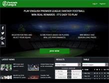 Tablet Screenshot of fantasialeague.com